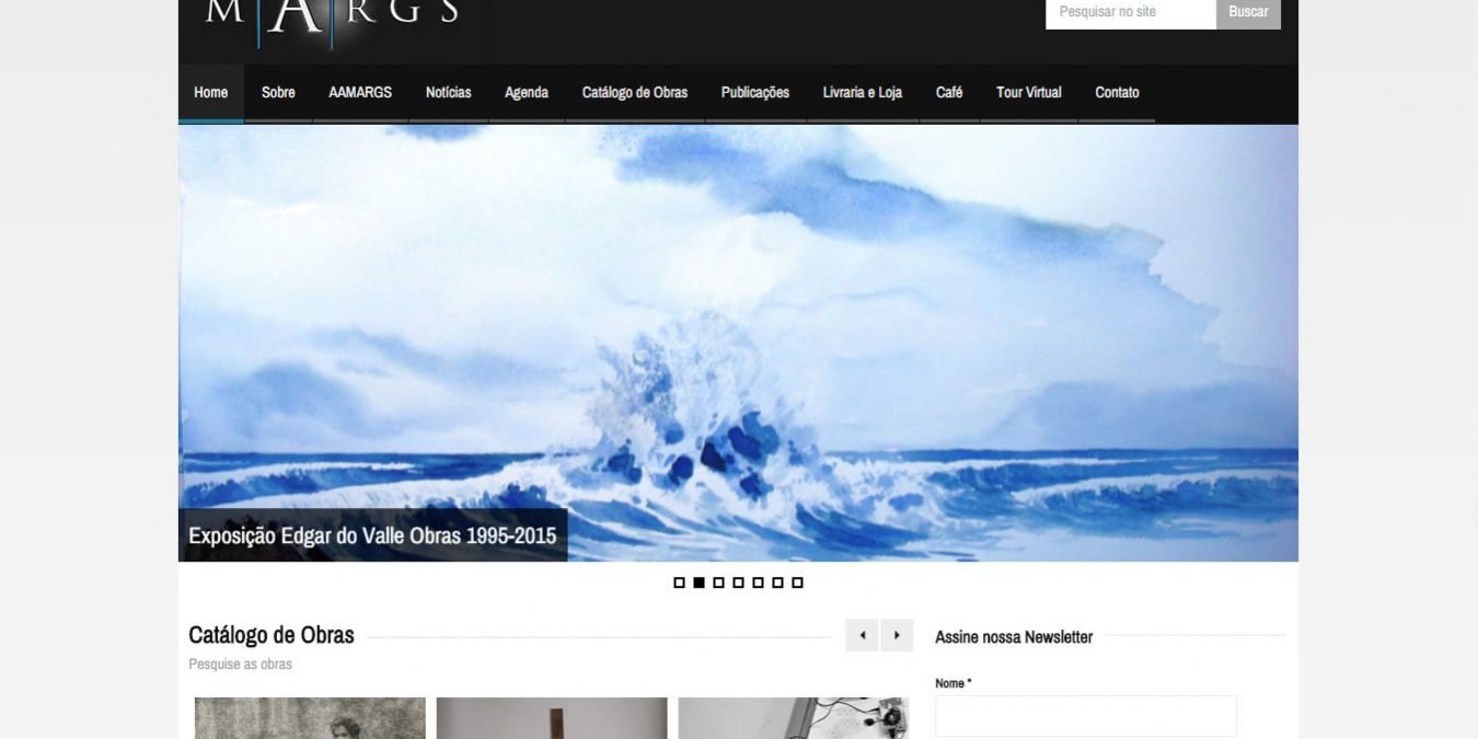 Entregamos o novo site do MARGS – Museu de arte do Rio Grande do Sul